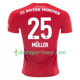 Koszulka Bayern Monachium Thomas Müller 25 Domowe Koszulki Piłkarskie 2019-2020 Krótki Rękaw